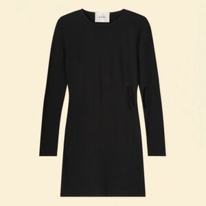 426. ROHE x Christie Tyler Black Knit Cut Out Mini Dress $398 NWT Sz 36